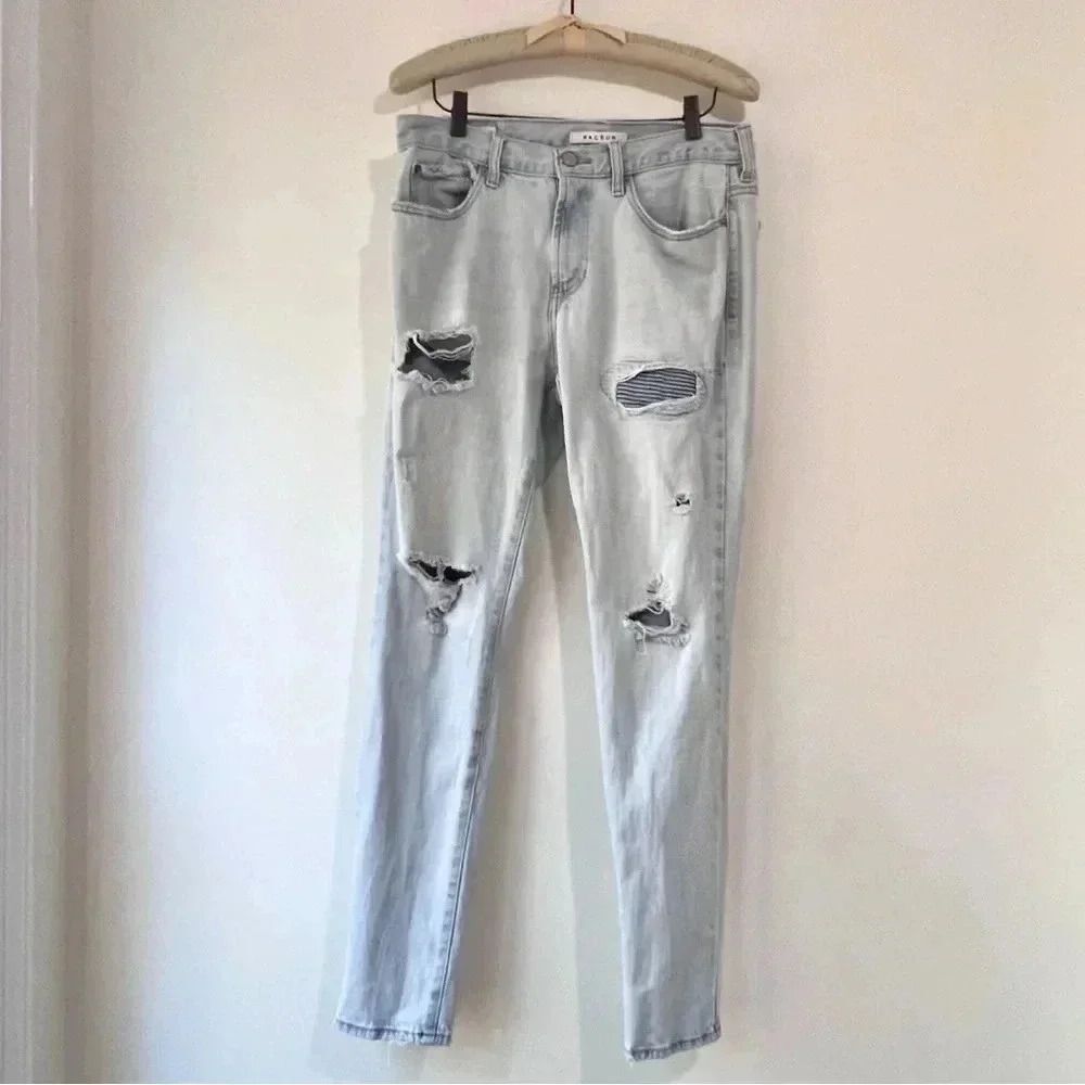 PacSun Stacked Skinny Jeans Distressed Men’s 32x32 Light Wash